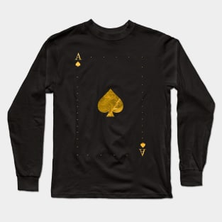 Ace of Spades - Golden cards Long Sleeve T-Shirt